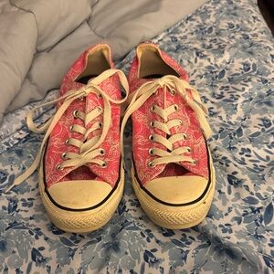 Women's Pink Canvas Sneakers